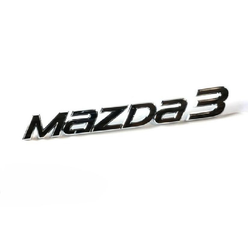 2014-2016 Mazda 3 Hatchback Chrome "MAZDA 3" Rear Trunk Decklid Emblem Nameplate