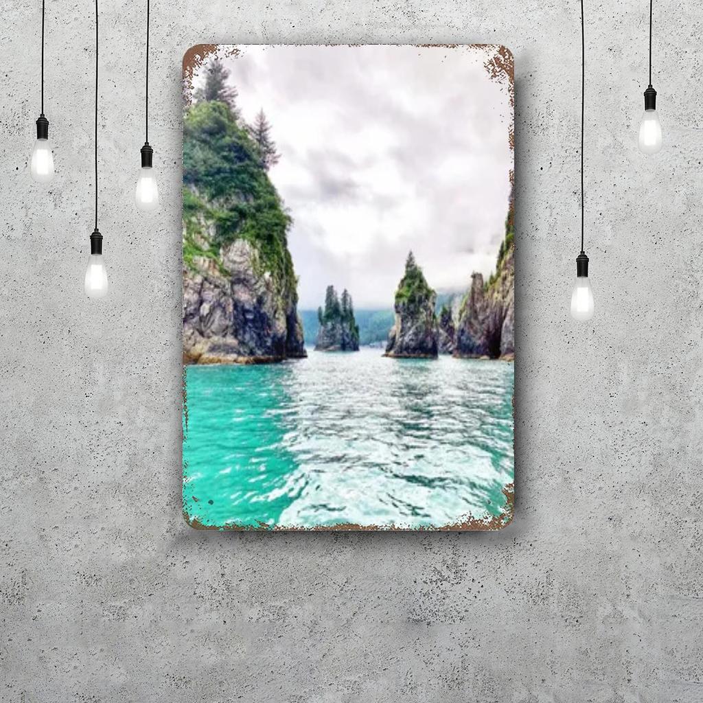 kenai fjords national park Decor Poster Vintage Tin Sign Metal Sign Decorative Plaque for Pub Bar Man Cave Club Wall Decoration