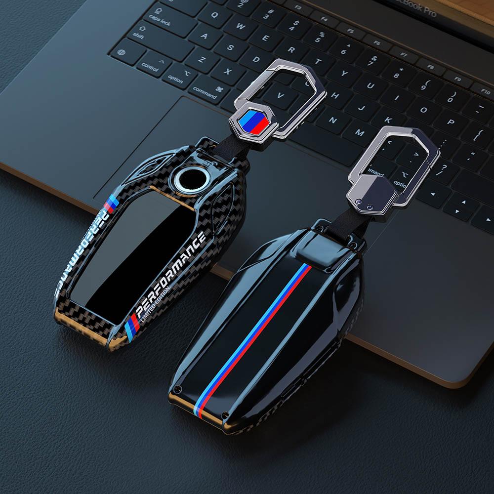 TPU Carbon Fibre White Car Key Case For BMW 5 7 Series G11 G12 G30 G31 G32 i8 I12 I15 G01 X3 G02 X4 G05 X5 G07 Key Accessories ws6y