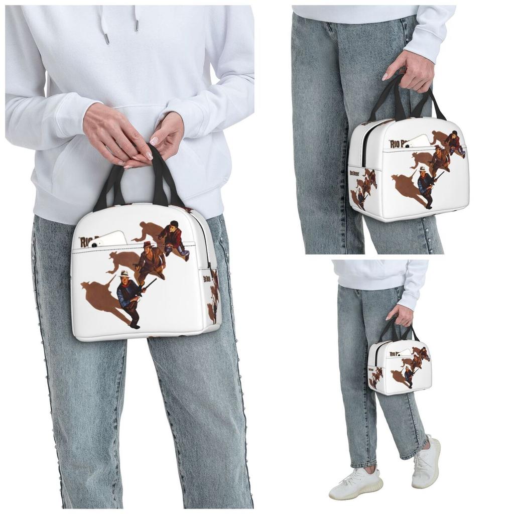 Rio Bravo Movie Insulated Lunch Bag for Women Office Cooler Thermal Food Box Tote Portable Lunch Boxes Container