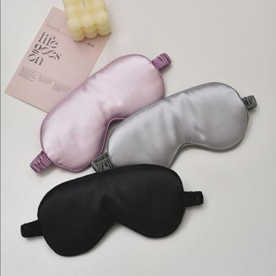 Breathable Faux Silk Sleep Eye Mask with Headband - Light Blocking & Soft for Travel
