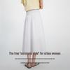 Navigare Women's Pleated A-Line Long Skirt