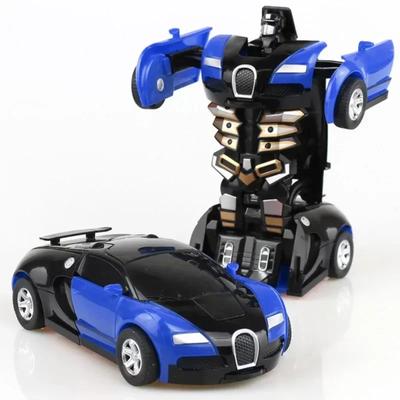 Mini 2 In 1 Auto Spielzeug One-key-Verformung Auto Spielzeug Automatische Transformation Roboter Modell Auto Gießt Druck Spielzeug jungen Geschenke Kinder Spielzeug