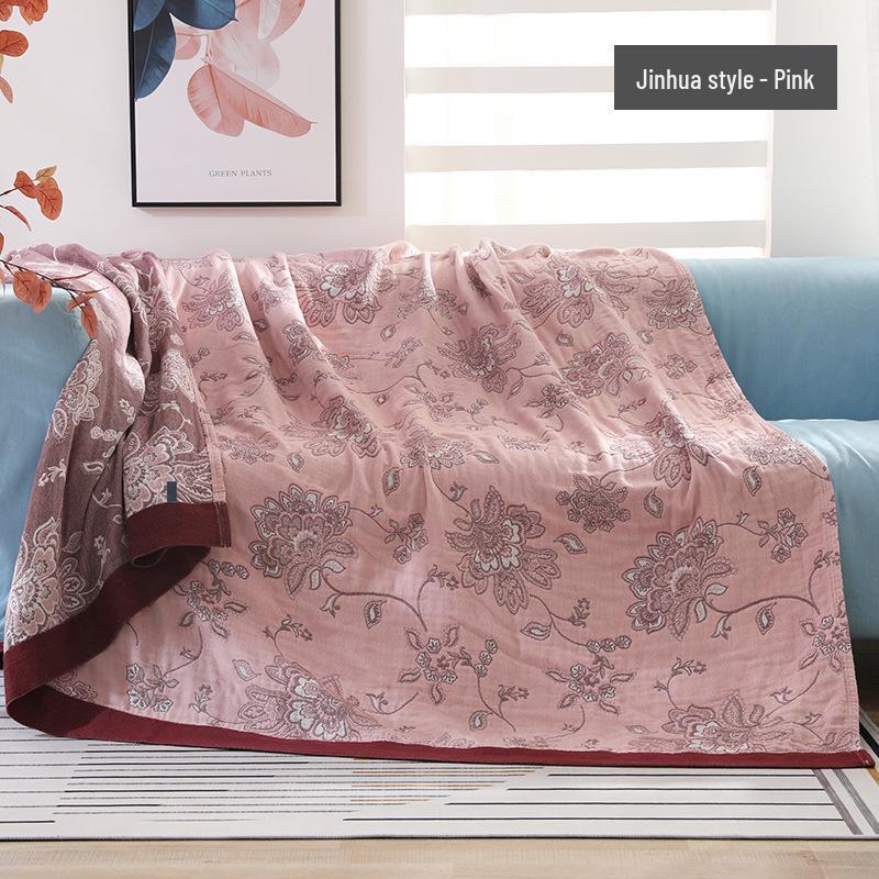 Five-Layer Cotton Gauze Blanket - Summer Quilt for Kids & Adults