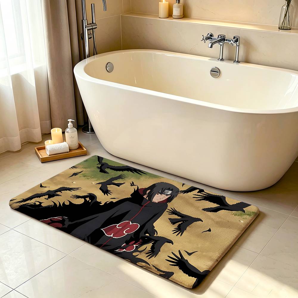 Anime N-Naruto-S Carpet Bathroom Anti-slip Mat Door Mat Home Decoration Mat Entrance Door Mat Scratch-resistant Door Mat