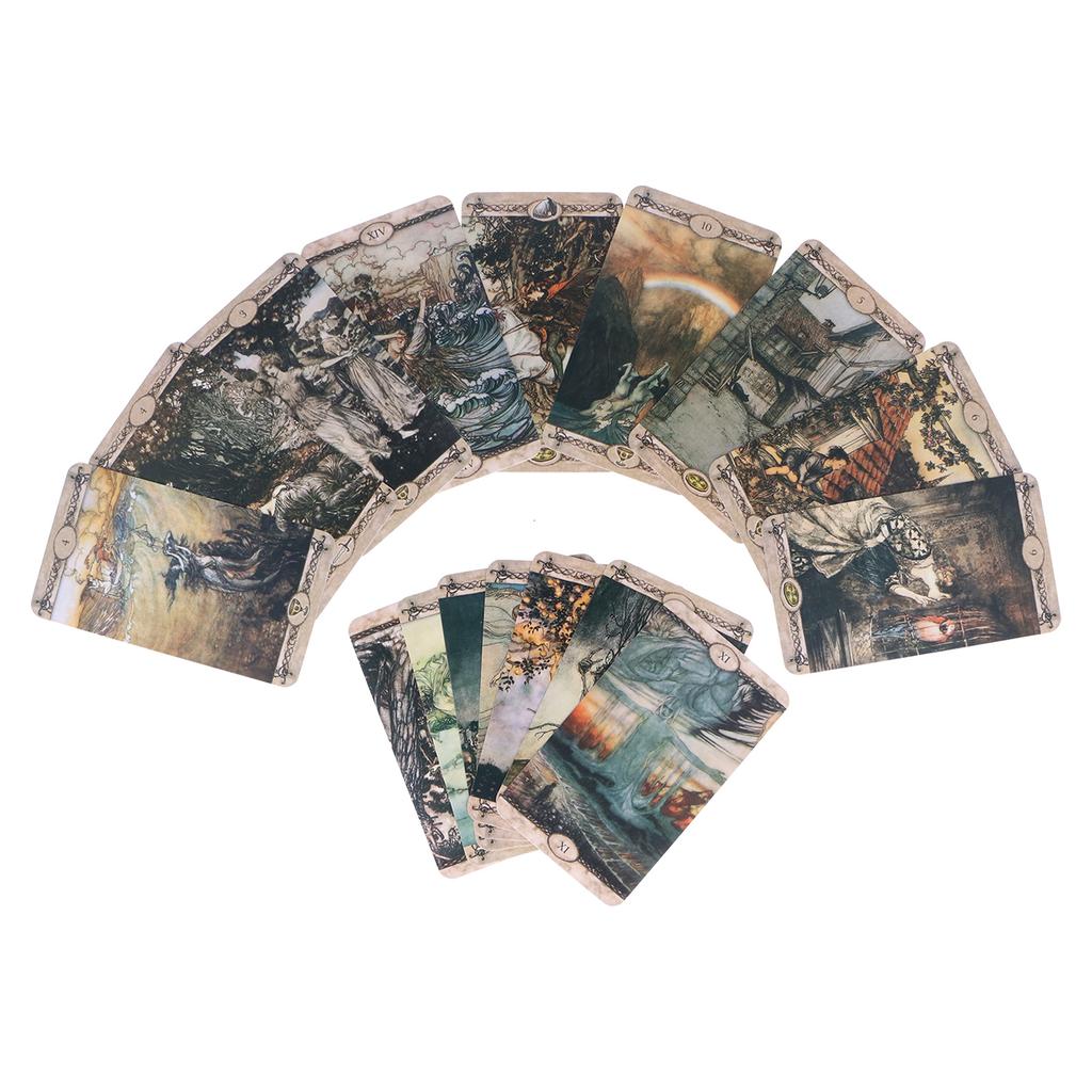 Hologrammpapier Wahrsage-Spielkarten Tarotkarten Unterhaltung Brettspiel Englische Version