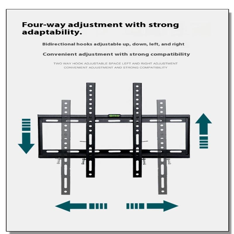 26-65 İnç TV Duvar Askı Aparatı Evrensel TV Montajı Monitör Tutucu Ayarlanabilir Düşük Profil Düz TV Duvar Askısı LCD LED Monitör İçin