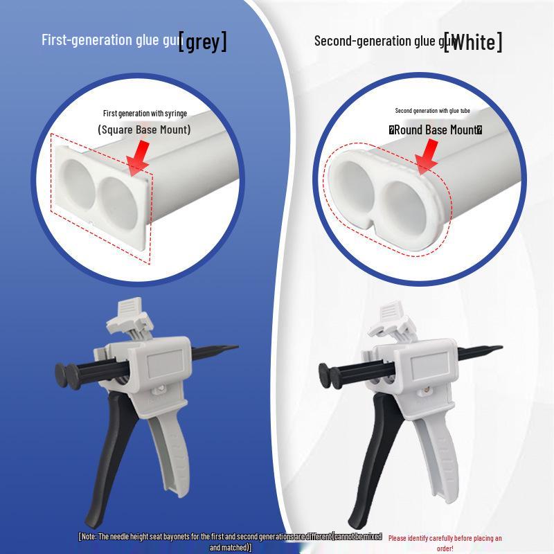 Manual Wireless AB Glue Gun: Single & Double Component Plastic Push-Type Caulking Gun