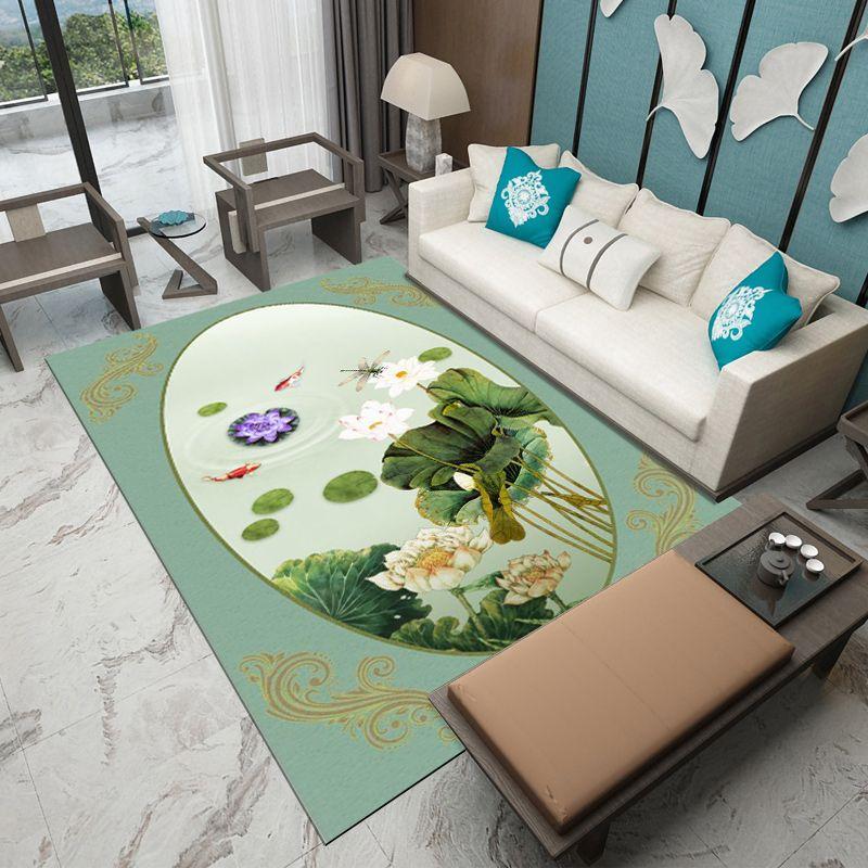 New Chinese Carpet Living Room Chinese Style Household Anti-Skid Bedroom Bedside Study Floor Mat Tea Table Blanket