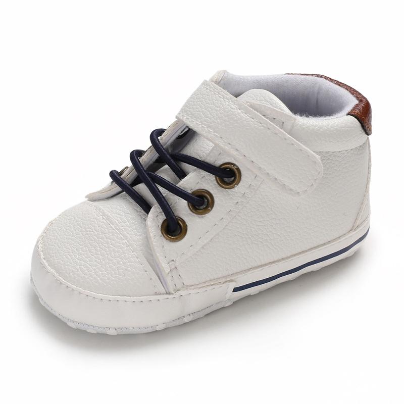 Spring and Autumn 0-1 Years Old Baby Learning Shoes High-top Casual Shoes Leather Baby Shoes Baby Shoes