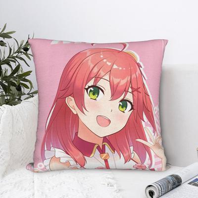 Hot Girl Kawaii Sakura Miko Pillow Cover Comfy Cushion Cover Funny Pillow Case For Living Room Sofa