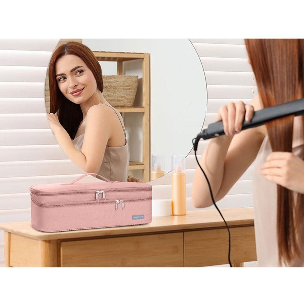 Large Capacity Portable Hair Dryer Tote Bag 2 Layers Hair Tool Organizer  Gift