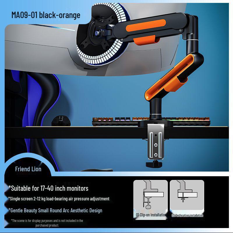 Suport monitor de gaming reglabil cu braț rotativ și ridicător