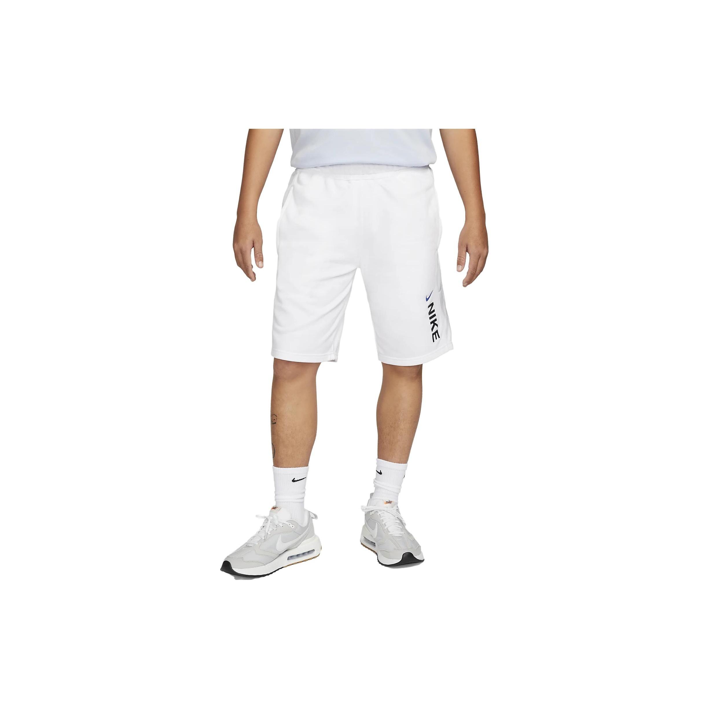 Nike Sportswear Hybrid French Terry Shorts White Men s FB1432-100 M