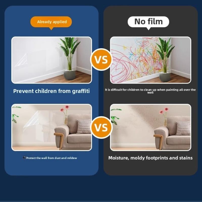 Küchen Ölfest Aufkleber Transparent Statisch Hochtemperatur Wand Herd Dunstabzugshaube Wand Selbstklebende Tapete Feuchtigkeitsbeständig