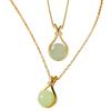 Elegant Faux Hetian Jades Chokers Necklace Titanium Steel Jewelry For Women Daily Wear Evening Occasions