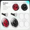 2PCS Luminous Analog Car Clocks for Dash Stick on,Mini Tiny Stick On Clock for Car Dashboard with Vent Clip,Self-Adhesive Dashboard Clock for Vent &