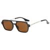 Double-bridge Frame Double-bridge Sunglasses for Women Outdoor UV400 Protection Sun Glasses Men's Retro Square Driving Goggles