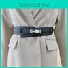 Leather Simple Wide Belt For Women Adjustment For Dress And Coat Gift Styling