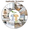 Mushroom Vase Elegant Home Decor Hydroponics Glass Vase Water Planting Glass Container