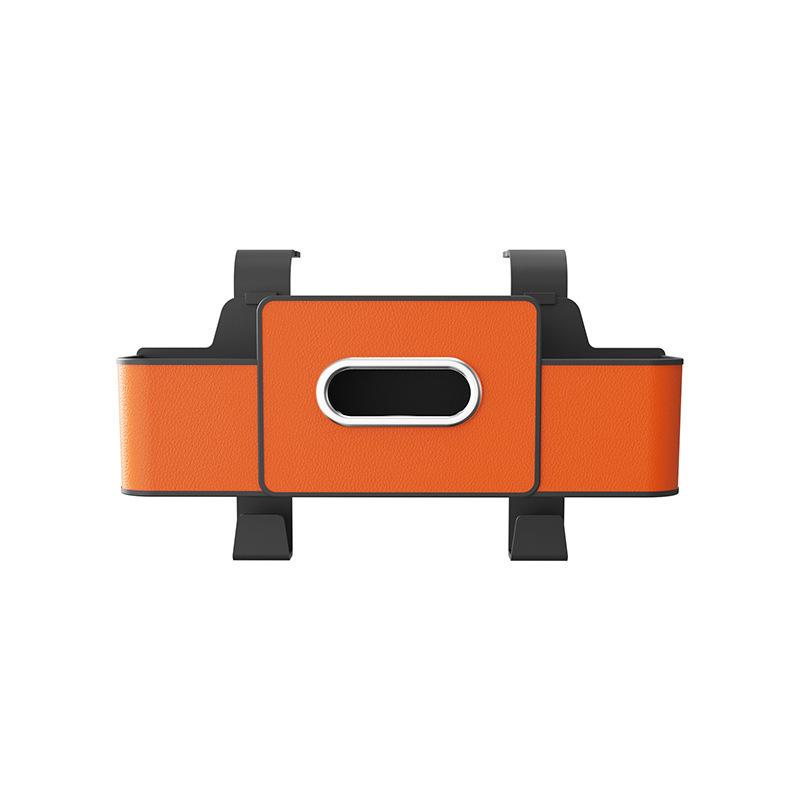 Car Seat Back Seat Leather Multifunctional Storage Box Car Tissue Box Storage Bag Water Cup Holder Hook Storage Box