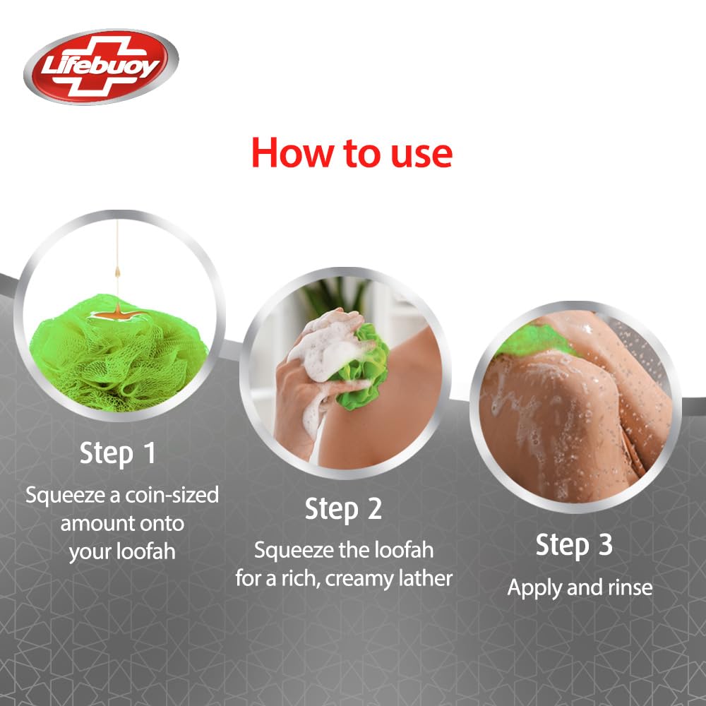 LIFEBUOY Nature Pure Body Wash 1L Natural Clean Freshness And Germ Protection For Daily Shower Care