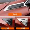 For Honda CRV CR-V 2017 2018     5th Hybrid ABS Car Leaf Board Decoration On Shark Gills Side Trim Strip Sticker