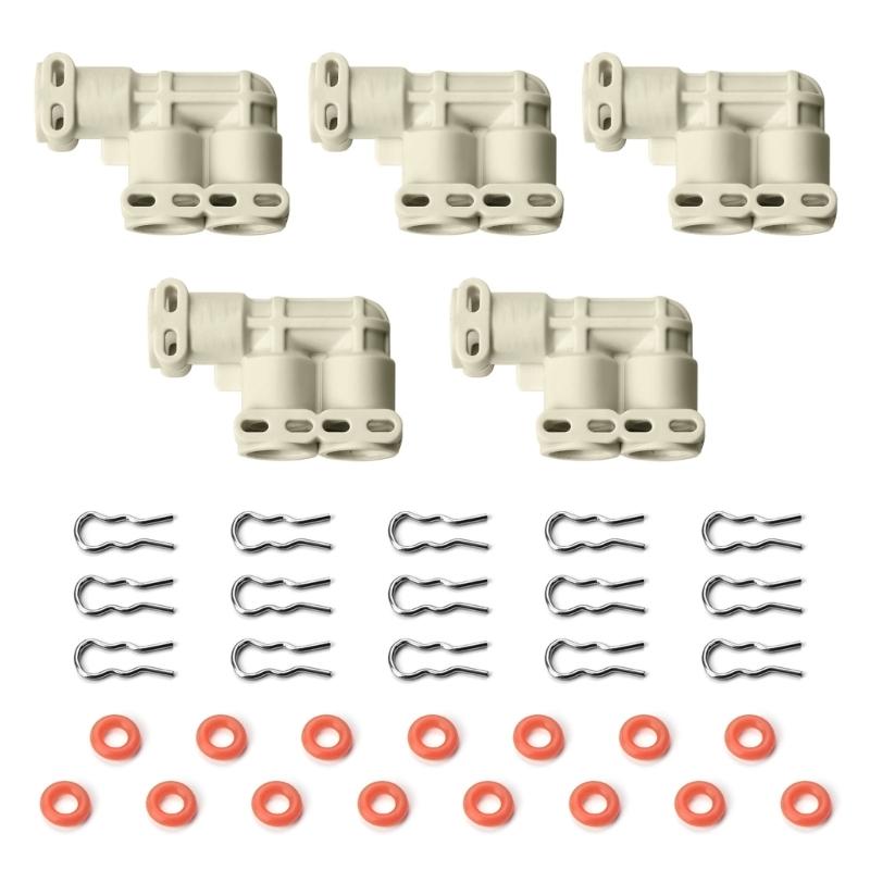 

F Type Connector for Coffee Machines with Silicone Gasket and Clamp Rings Ensuring Leak Proof Operation and Longevity 1