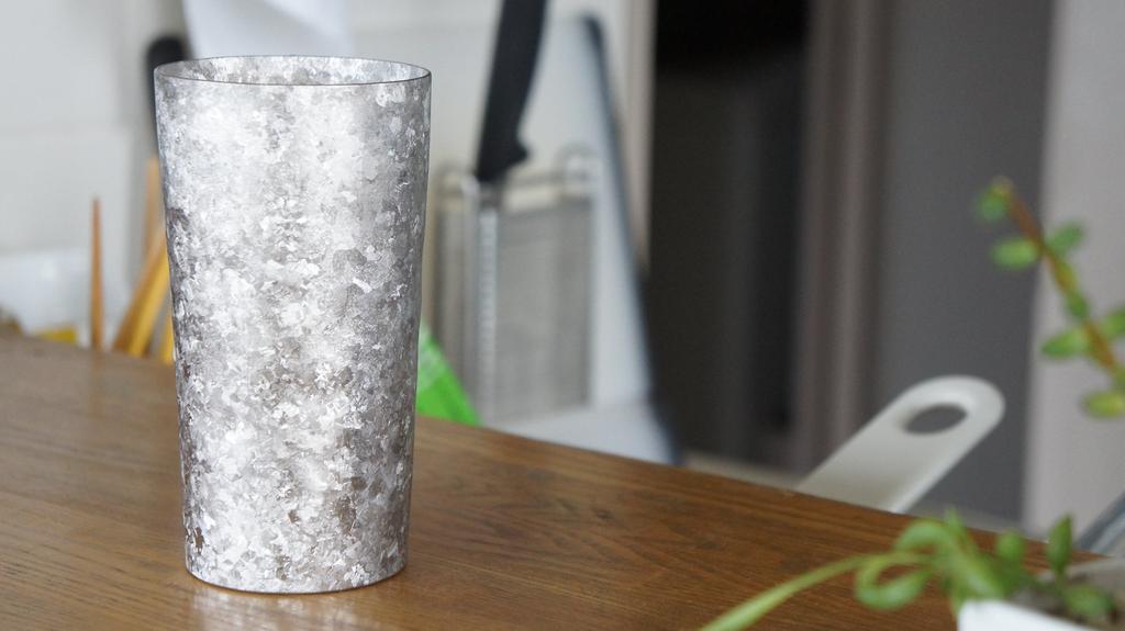 HORIE Premium Kiln-Crafted Titanium Double-Walled Tumbler, Made In Tsubame, Niigata Prefecture, 350cc, Set of 2, Silver (T08KMS350SET)