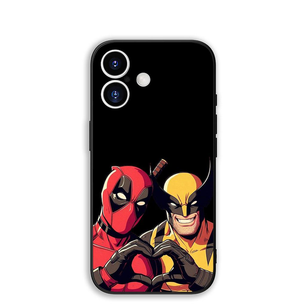 Cover for Apple iPhone 17 16 Plus 13 12 Pro Max Mini X XR Xs ProMax 16E 15+ 17+ Air Phone Case Wolverine Marvel Deadpool