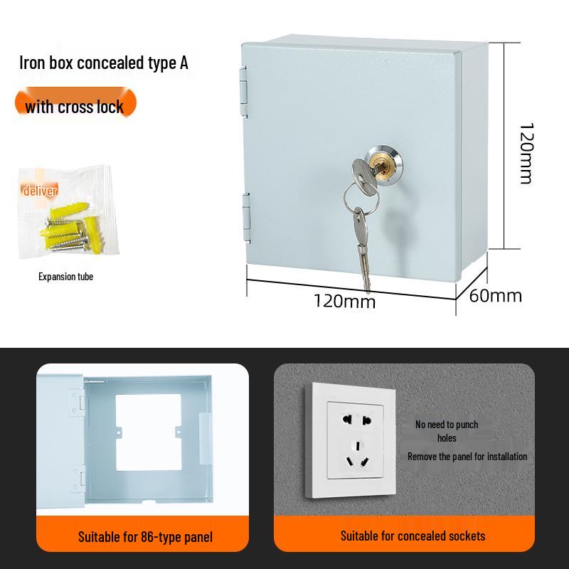 Weatherproof Surface-Mount Outdoor Electric Scooter Charging Socket with Lock, 86 Type 10A.