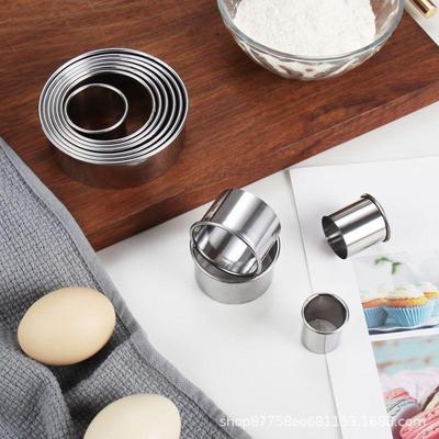 Set da 11 pezzi in acciaio inossidabile per tagliare anelli per torte e mousse