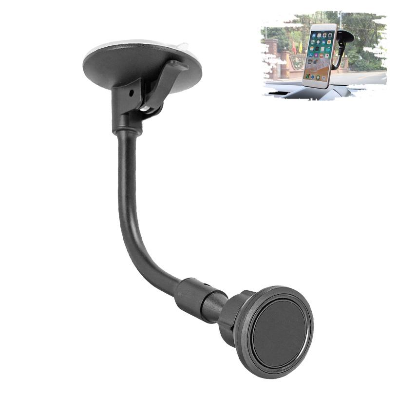 Magnetische Halterung Flexibler Hals Saugnapf Auto Handyhalterung für Windschutzscheibe, 360° verstellbarer Magnetkopf Universeller Handyhalter