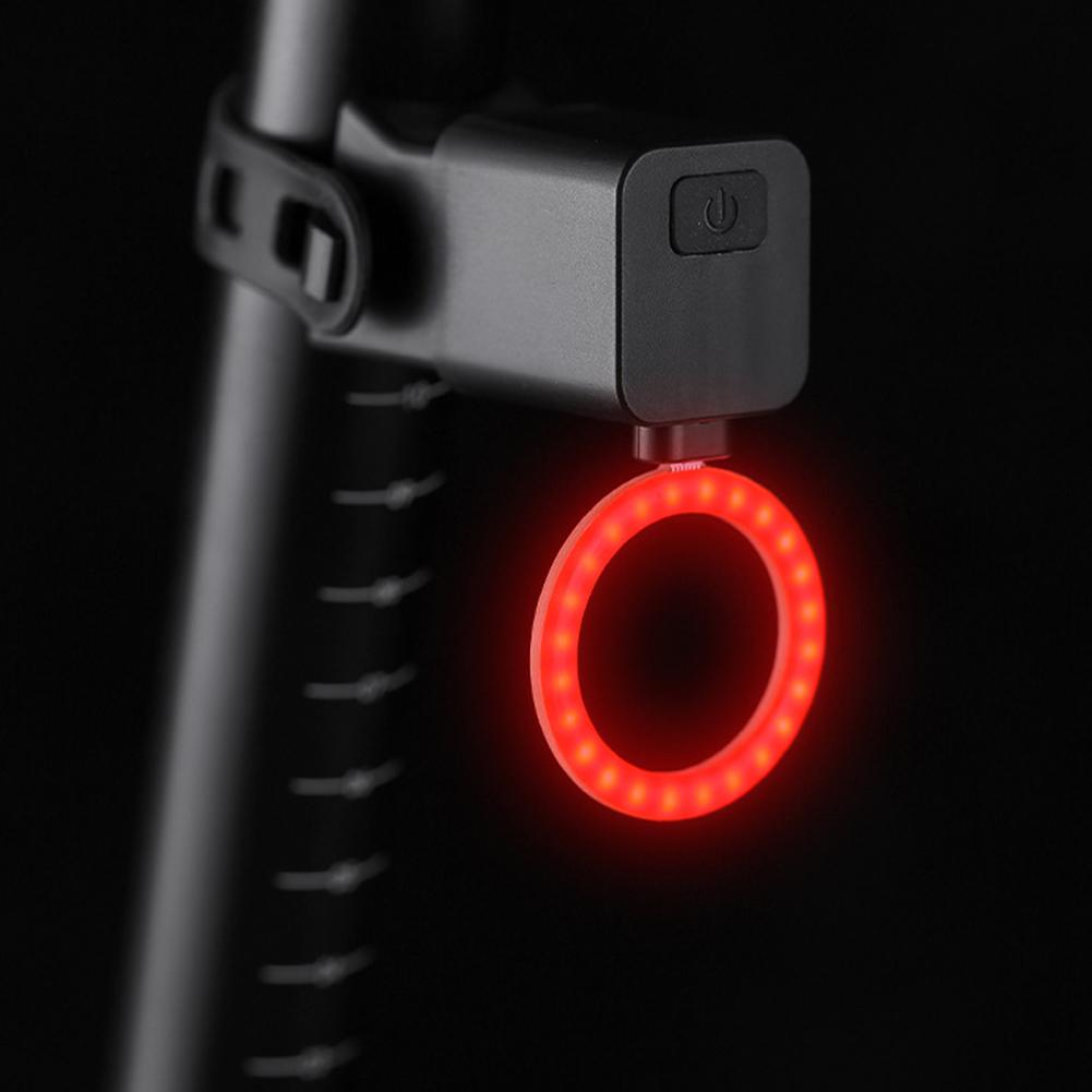 Bike Rear Light Photon Drop Safety Warning Lamp USB Rechargeable LED Motorcycle Taillight Waterproof MTB Road Bike Rear Lamp