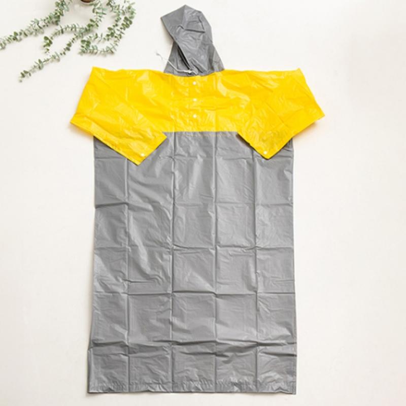 Daiso Two Tone Adult Hooded Raincoat