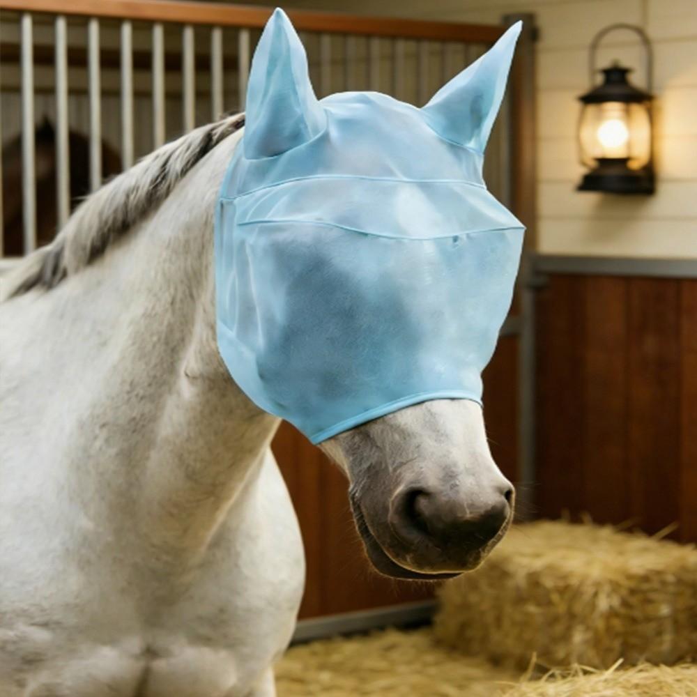 Sunshade Horse Fly Mask Breathable Mesh Horse Hood Horse Equipment Horse Head Cover Trail Riding