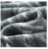 2025 Men’s Autumn/Winter Loose Fit Wool Sweater - Round Neck, Color Block, Plus Size Jacquard Pullover