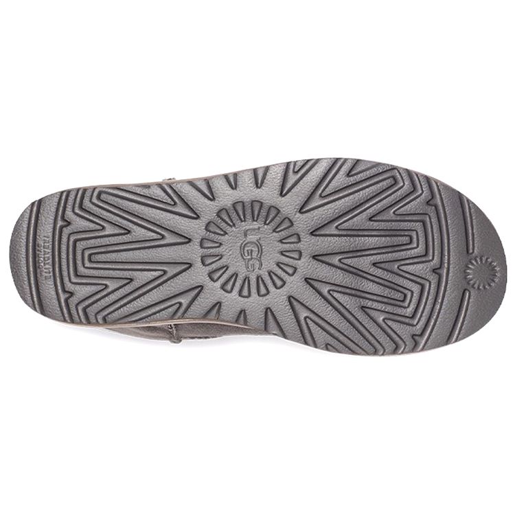 UGG Classic Mini Warm Durable Non-Slip Classic Shiny Short Snow Boots Women Boots Charcoal 1120872-CHRC