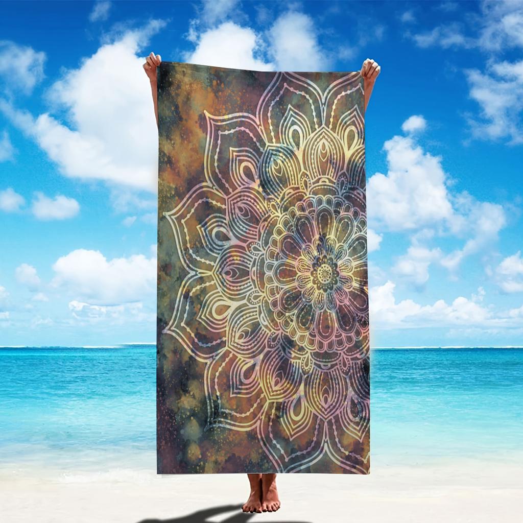 Microfiber Beach Towel Swimming Bath Towel Thin Absorbent Extra Large Towel for Beach Swimming Camping Yoga Bath Sports