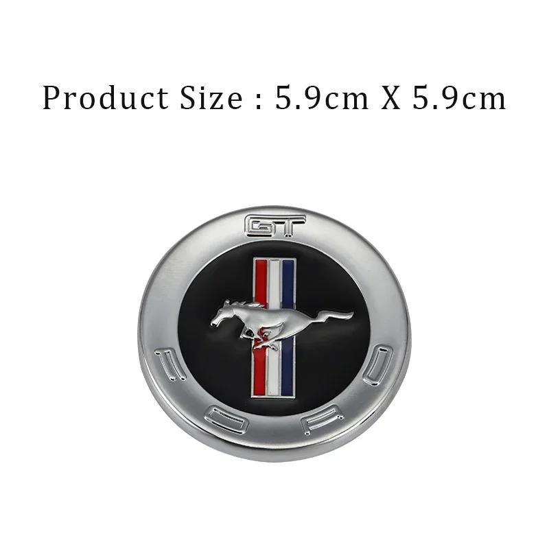 1pc Car Side Emblem Badge Stickers Trunk Decal for Ford Mustang GT 350 370 500 Shelby Cobra Mondeo Focus 2 3 F-150 Fiesta Kuga
