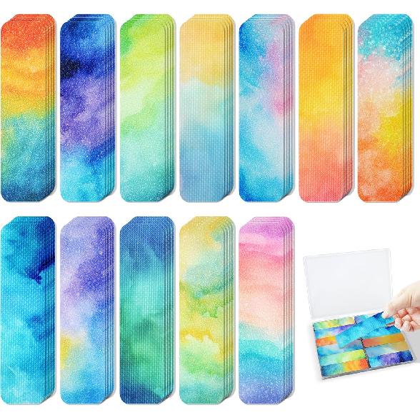 120 Pieces Anxiety Sensory Stickers with 2 Textured Sticker - Desk Fidget and Calming Stickers with Storage Box for Adults & Teens - Anxiety Relief