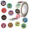 500 Sheets of Cartoon Musical Instrument-themed Colored Roll Stickers for Waterproof Decoration of Mobile Phones and Luggage Boxes