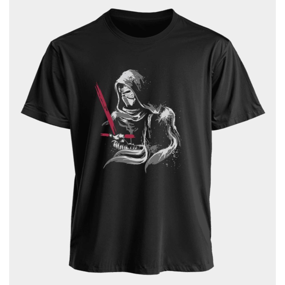 Scifi Star Wars Printed Cotton Short Sleeve American Street Mens and Womens Summer Sports Loose Daily Crew Neck TShirt