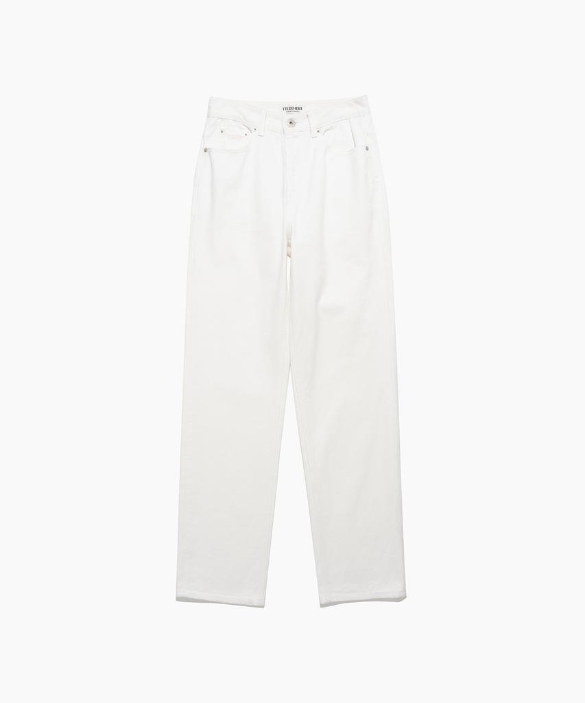 Tudment Washing Denim Pants White