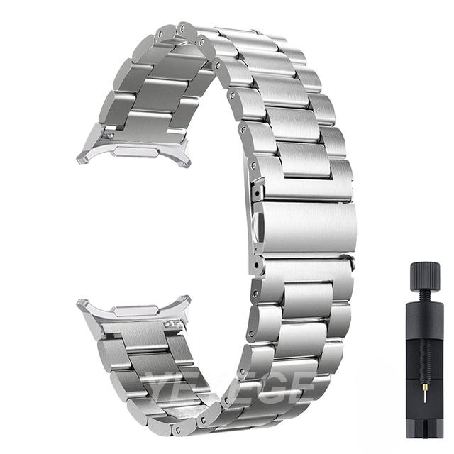 Metal Strap For Samsung Galaxy Watch Ultra LTE 47mm Band Stainless Steel Strap For Samsung Watch 7 44mm 40mm Wristband Correa