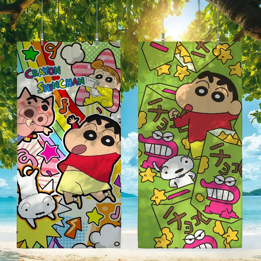 C-CRAYON S-SHINCHAN Towel Quick Drying Beach Towels Are Suitable For Swimming Pools Camping Yoga And The Gym