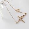 Chocker Necklace Exquisite Clasp Closure Women Alloy Cute Heart Jump Pendant Chain for Wedding