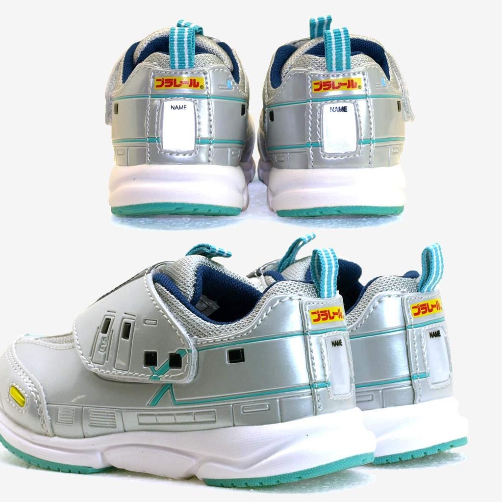 TOMY 16226 E956 Shinkansen Velcro Magic Belt Silber Sportschuhe Kinder [Plarail] ALFA-X (16.0, Messung_16_Punkt_0_Zentimeter)