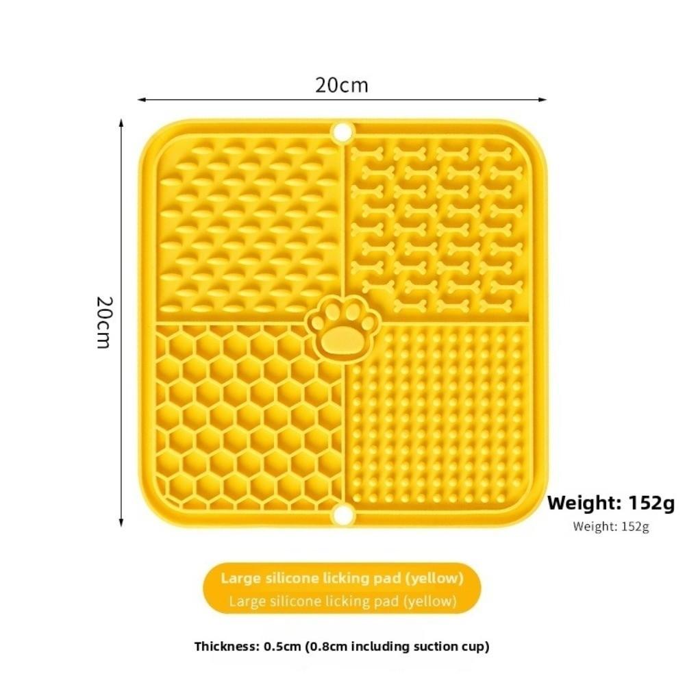 Silicone Material Pet Lick Mat Suction Cup Slow Feeder New Silicone Mat  Food Training