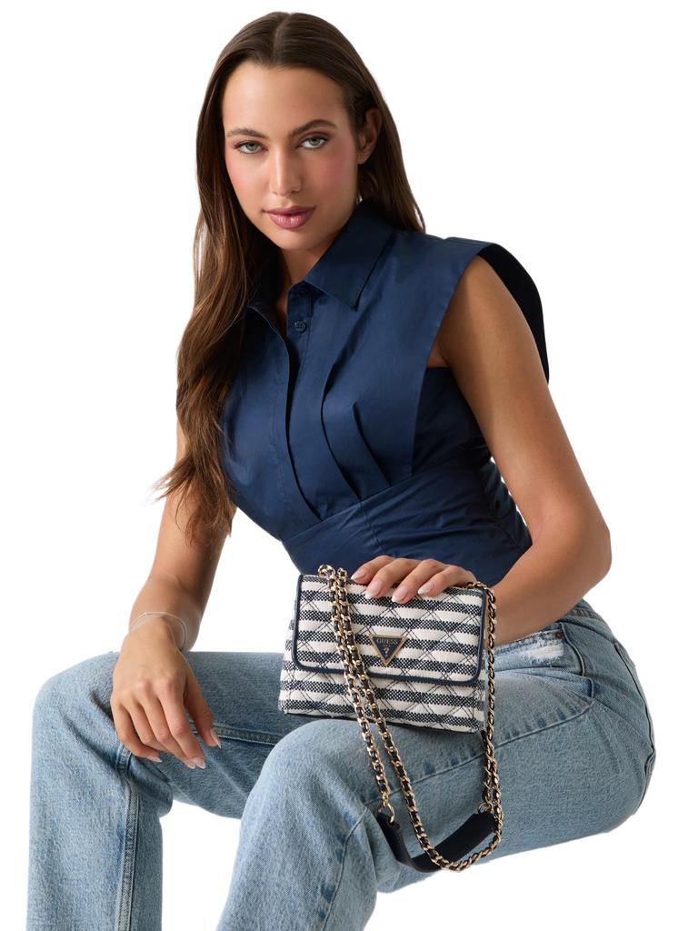GUESS GIULLY II MINI 2 COMP CVRT FLP Handbag